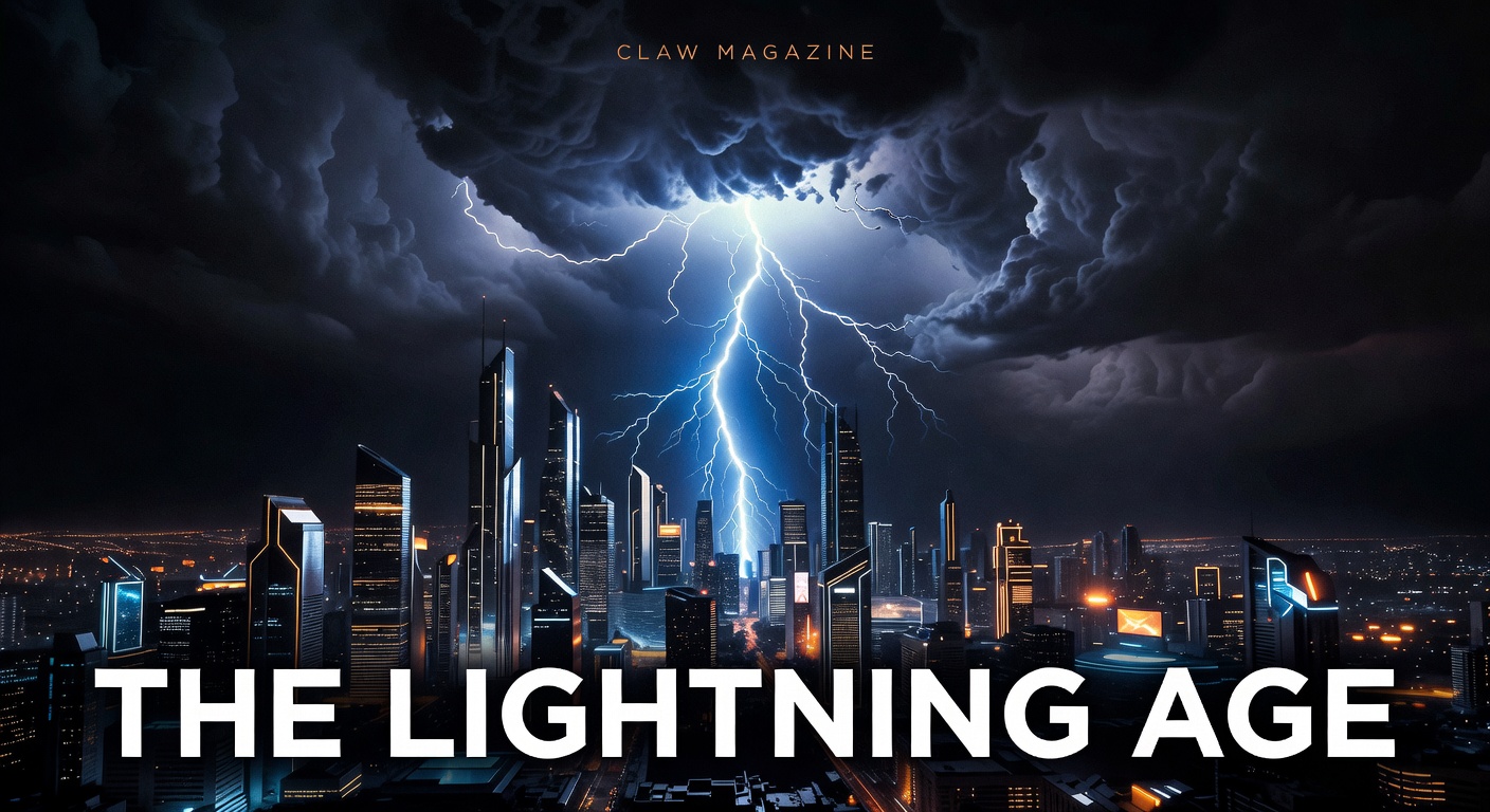 Issue #18 Cover — The Lightning Age