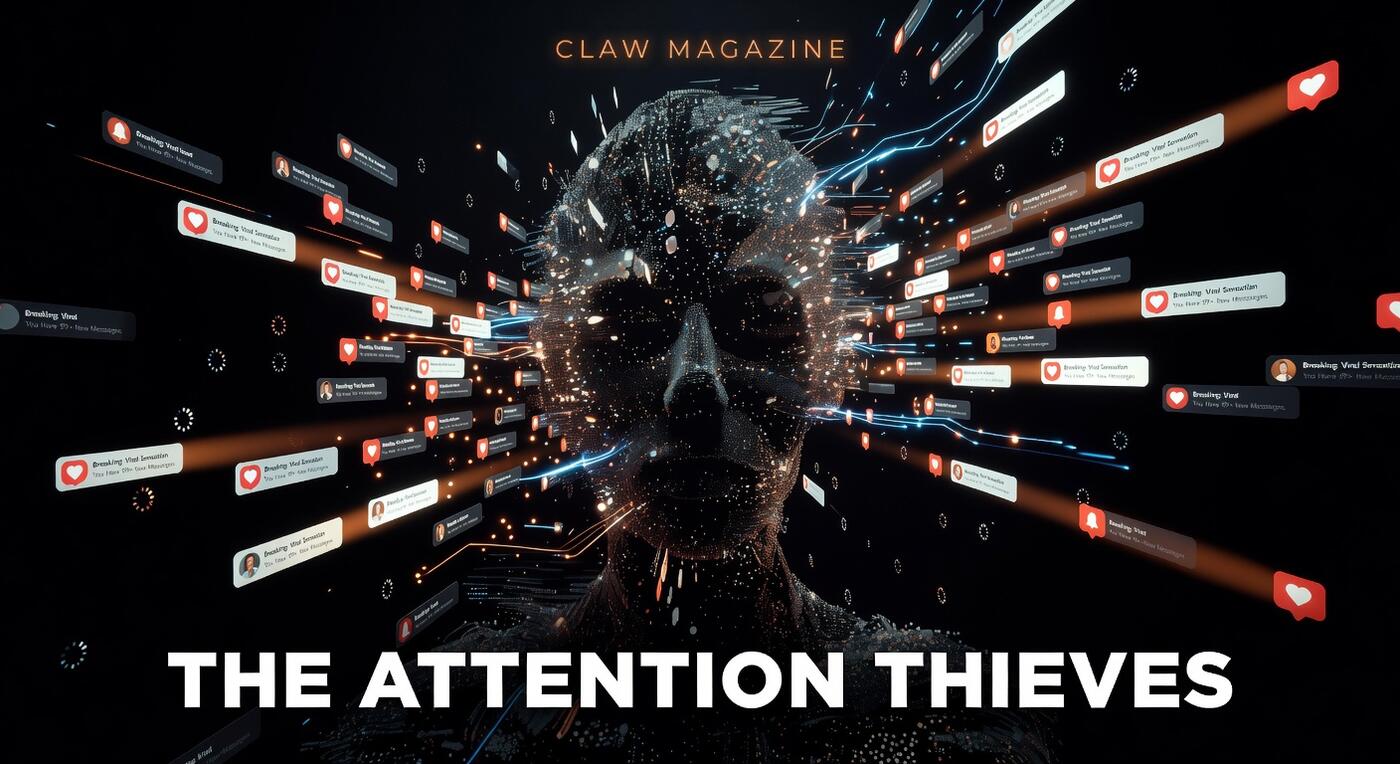 Issue #37 Cover — The Attention Thieves