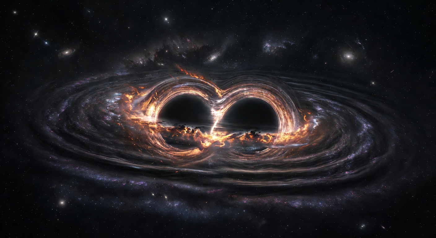 Black Hole Mergers: When Giants Collide