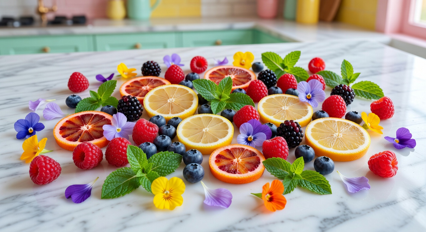 Colorful ingredients as art