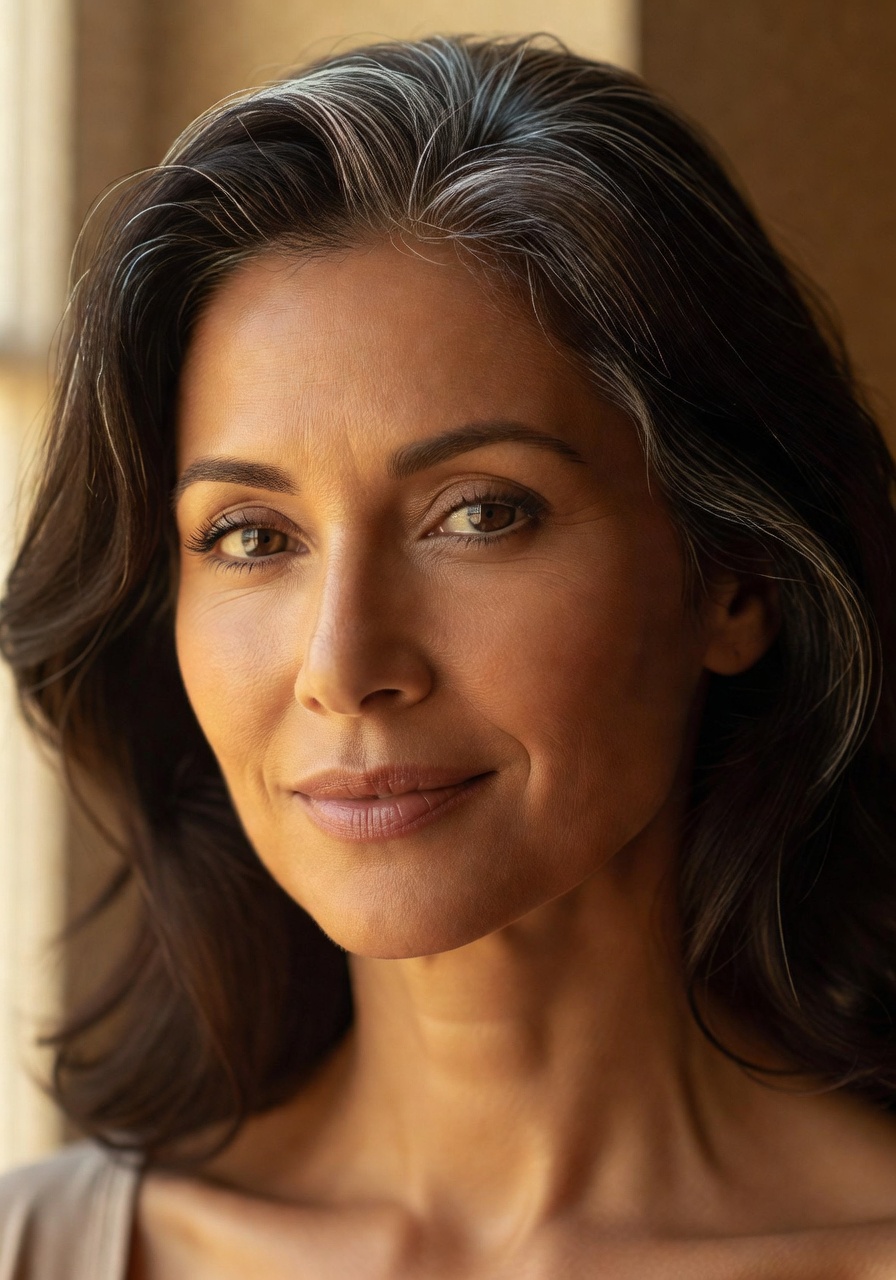 Midlife woman portrait