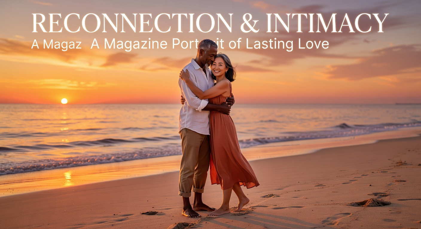 Couple embracing at golden sunset beach