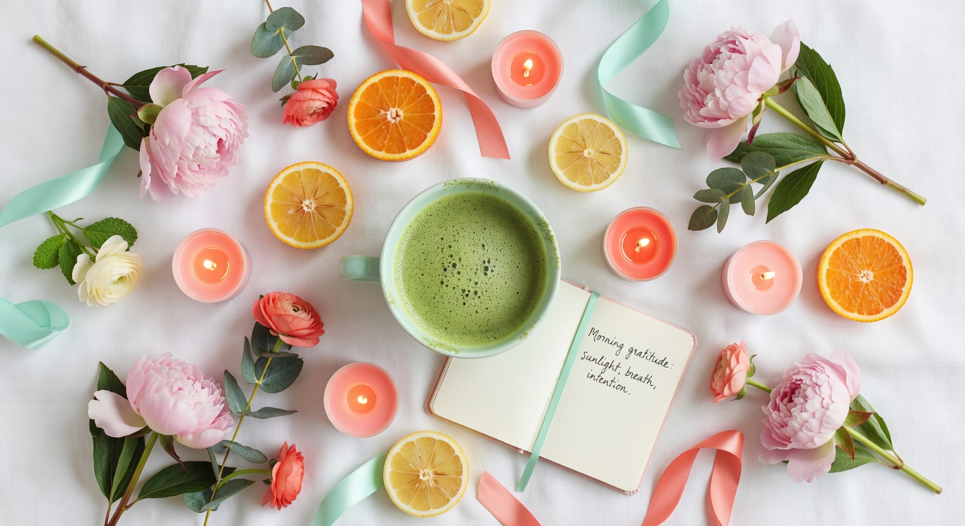 Joy rituals flat lay